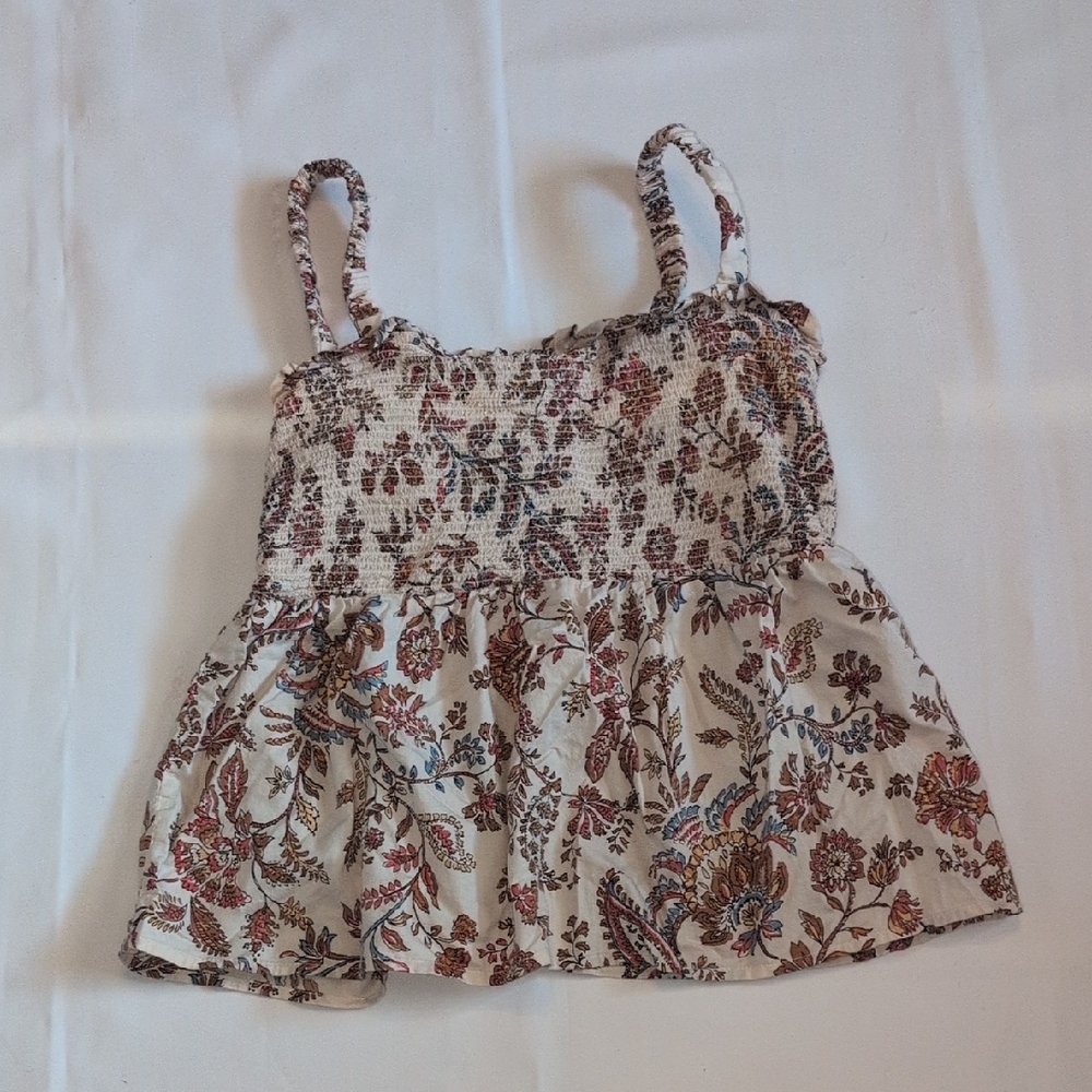 Old Navy Floral Smocked Top